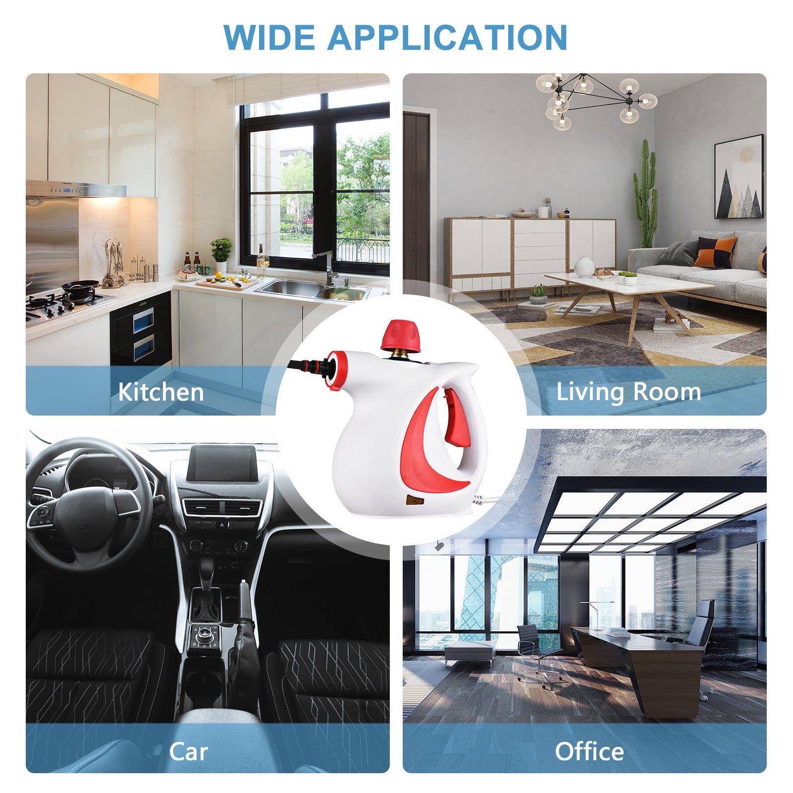 HydroSteam™ Pro Handheld Multi-Surface Steam Cleaner