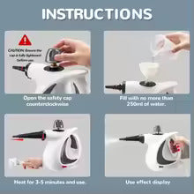 HydroSteam™ Pro Handheld Multi-Surface Steam Cleaner